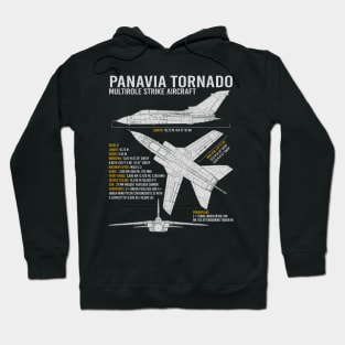 Panavia Tornado Jet Fighter Aircraft RAF Airplane Plane UK Blueprint Hoodie